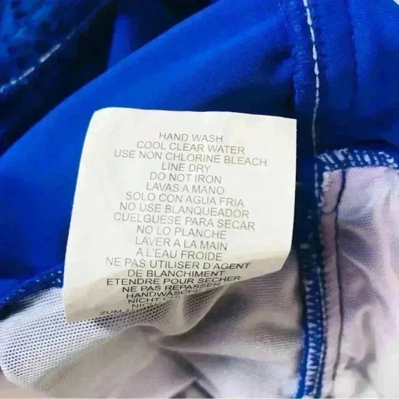 Swim Solutions Women Support One Piece Cobalt Blue Crochet Tummy Control size 18 - Picture 12 of 13